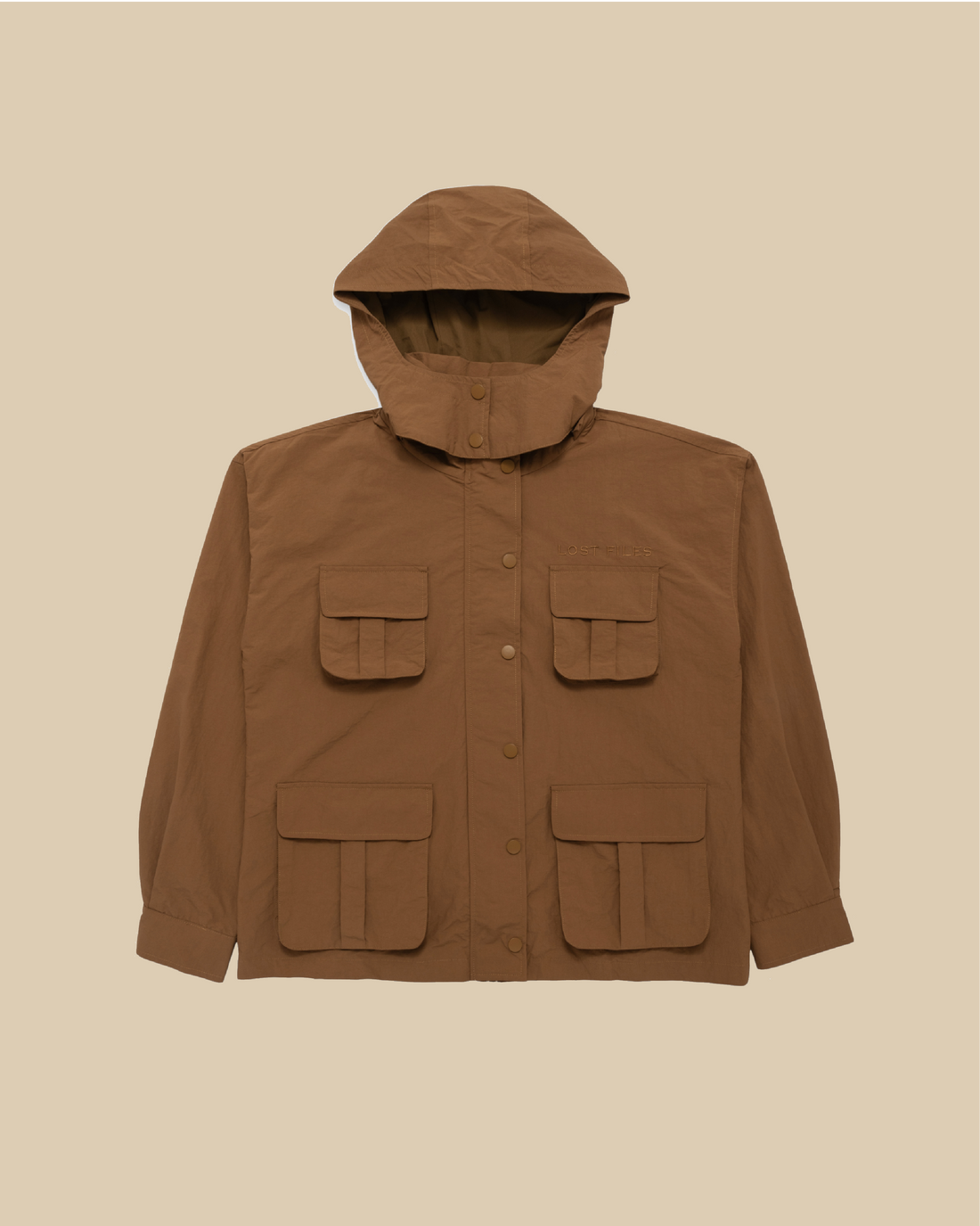 Waterproof Rain Jacket - Brown