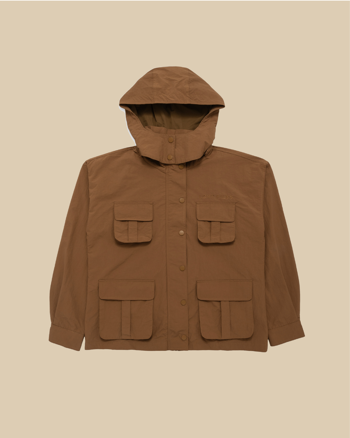 Waterproof Rain Jacket - Brown