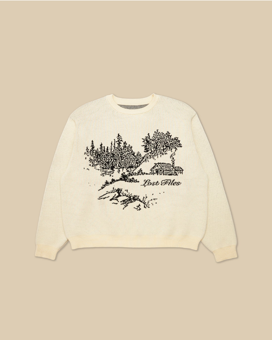 Cabin Scene Knit Sweater