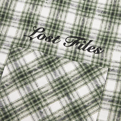 Green Plaid Button Up Shirt