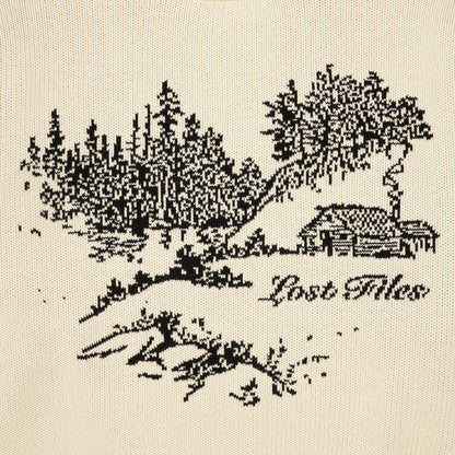 Cabin Scene Knit Sweater