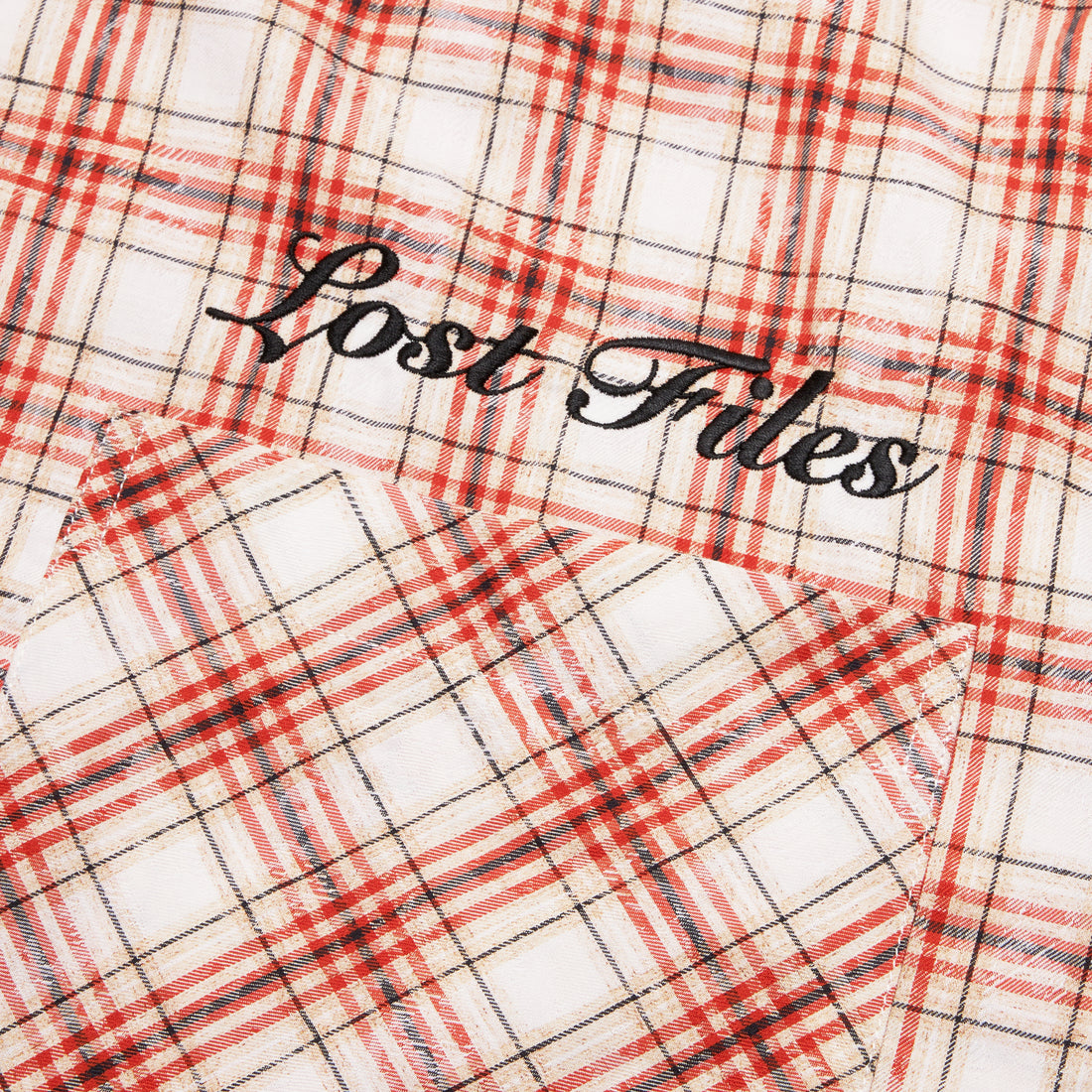 Orange Plaid Button Up Shirt