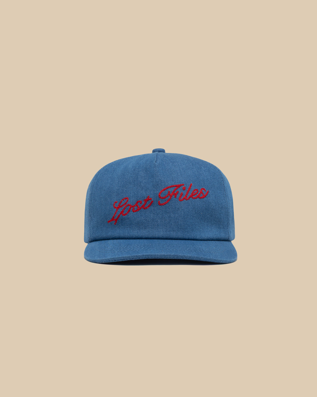 Blue Denim Chain Stitch Hat