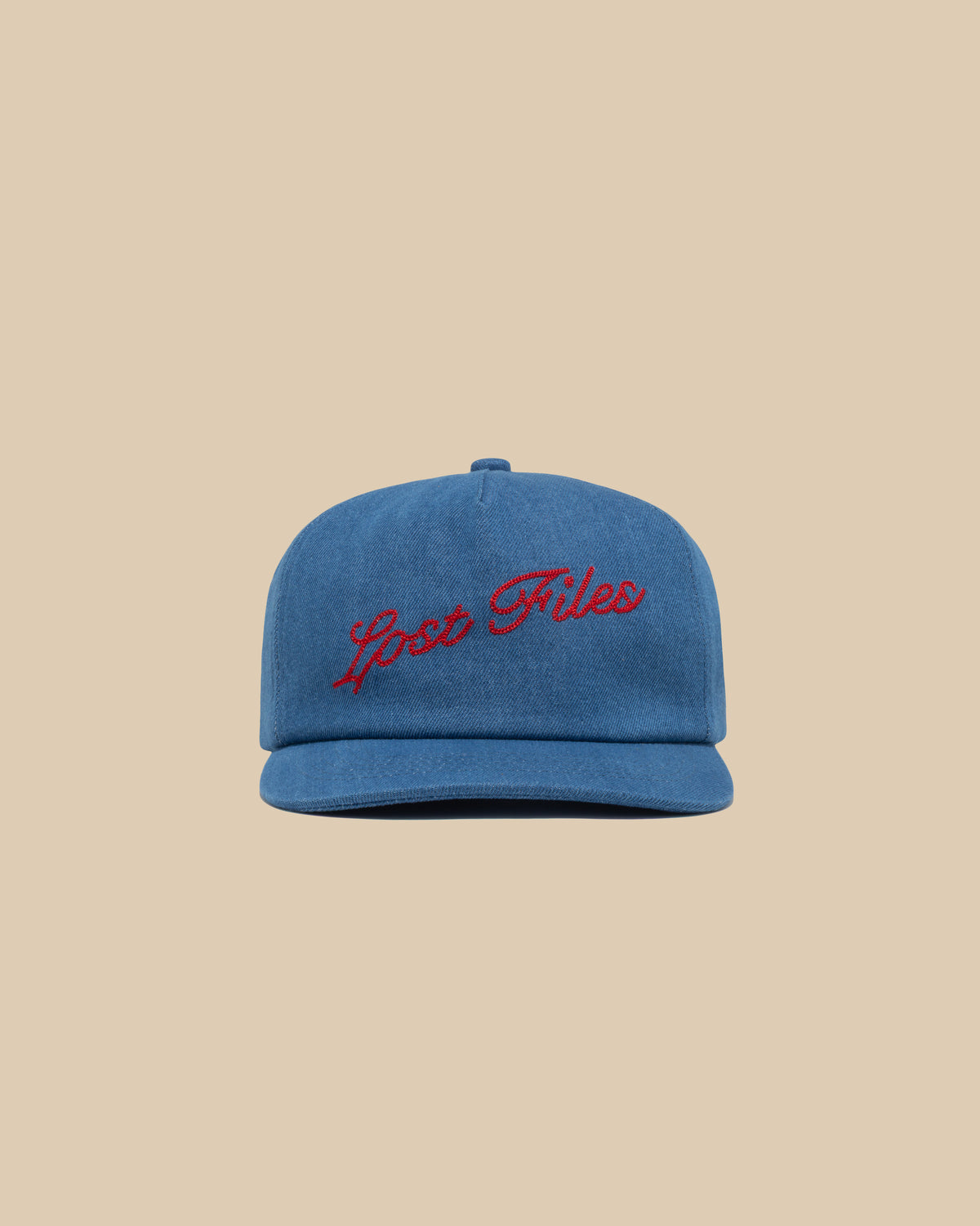 Blue Denim Chain Stitch Hat