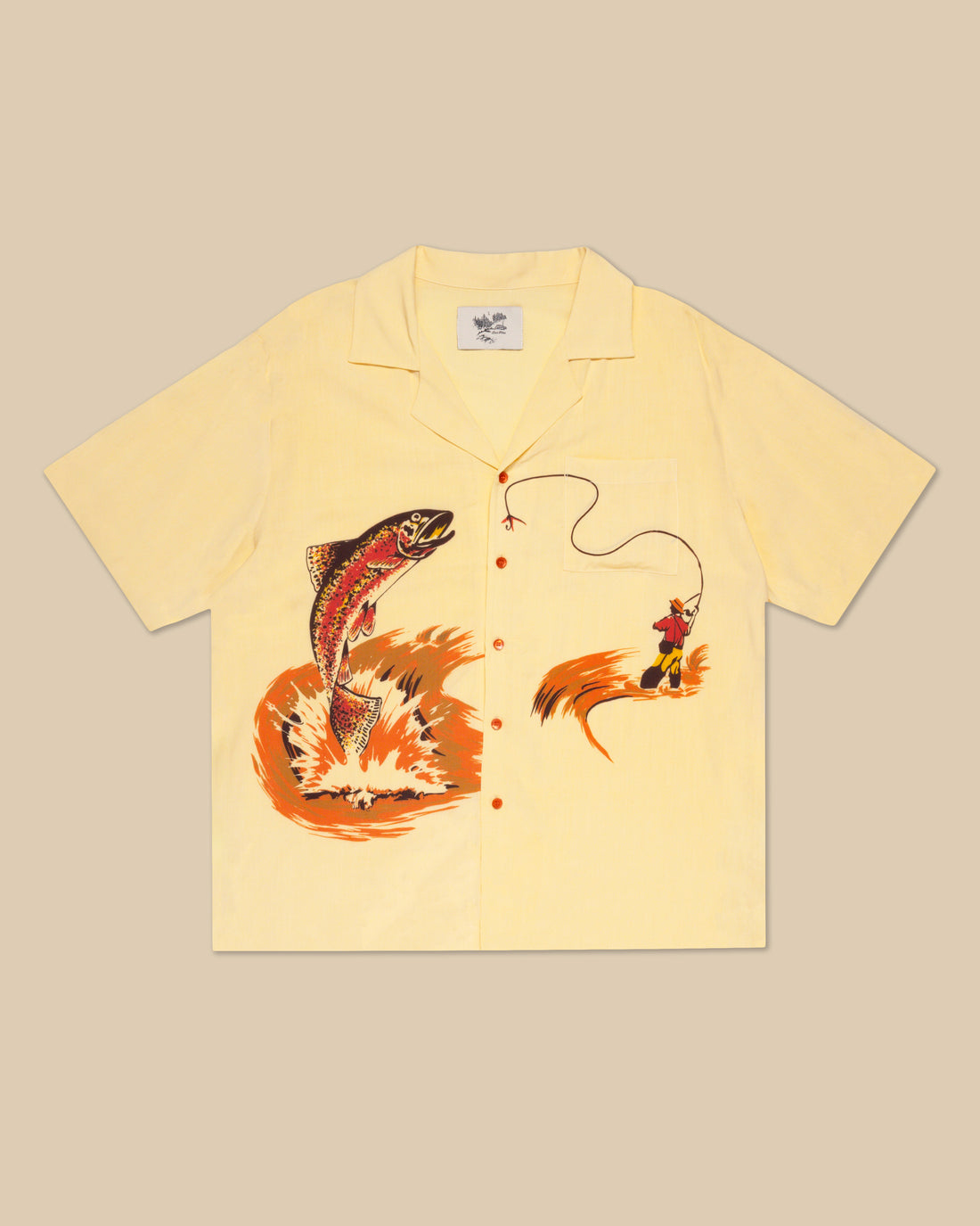 Fishing Rayon Button Up