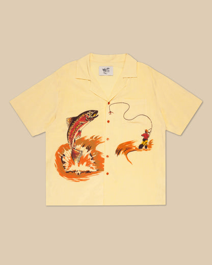 Fishing Rayon Button Up