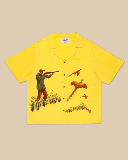 Pheasant Hunting Rayon Button Up