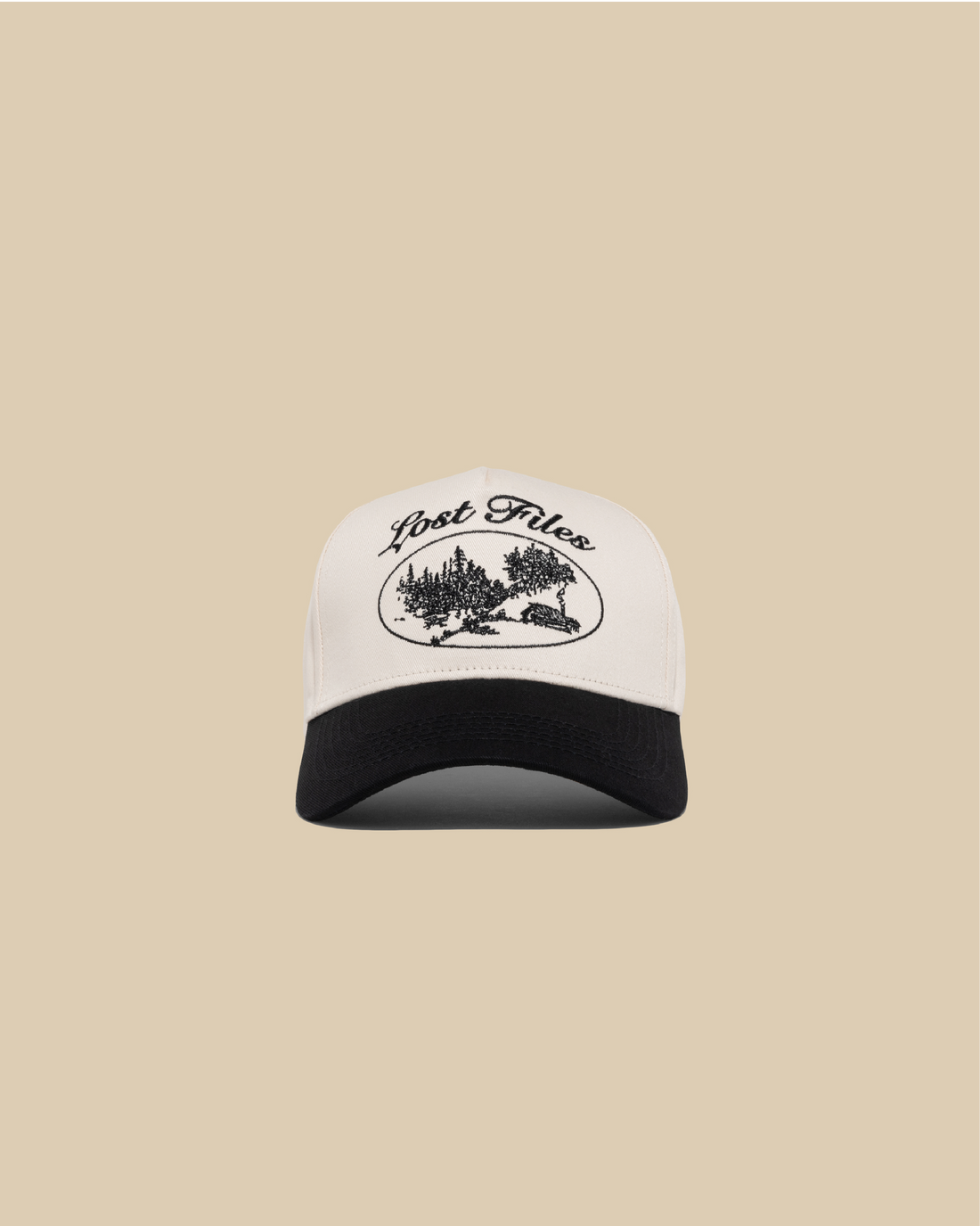 Cabin Scene A-Frame Hat