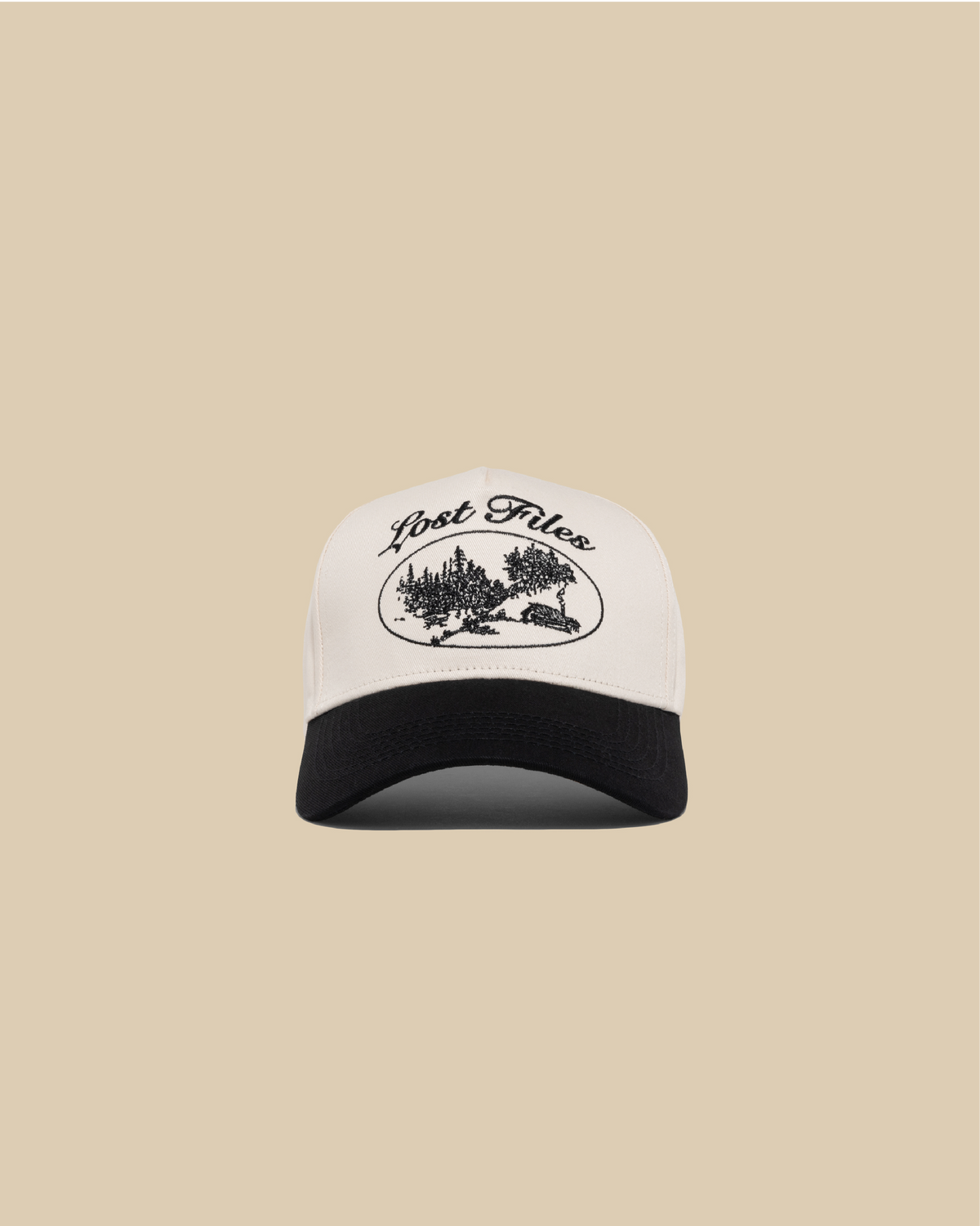 Cabin Scene A-Frame Hat